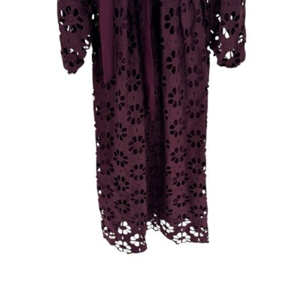 Tuckernuck NEW Merlot Lace Calliope Long Sleeve Chic Maxi Dress Size XL - Picture 10 of 12